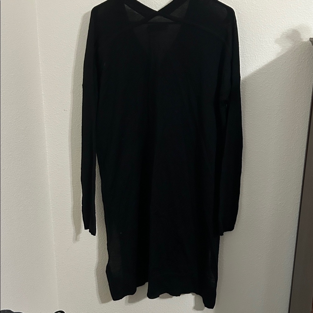 ALL-SAINTS MORI MERINO WOOL LONG CARDIGAN SWEATER BLACK SIZE MEDIUM NEW - Picture 14 of 14